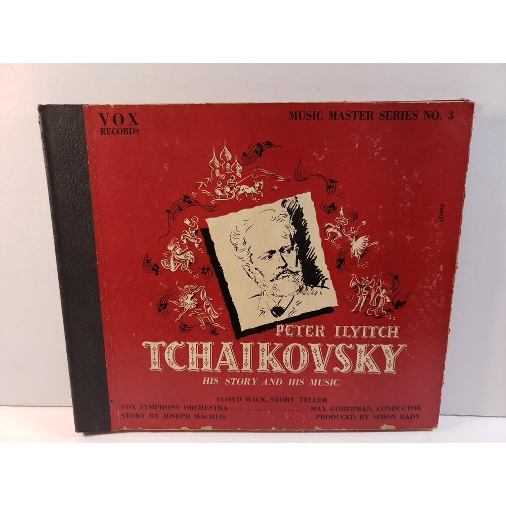 Peter Ilyitch Tchaikovsky 78rpm 3 Record Shellac Set Vox HTF Scarce V+ or Better